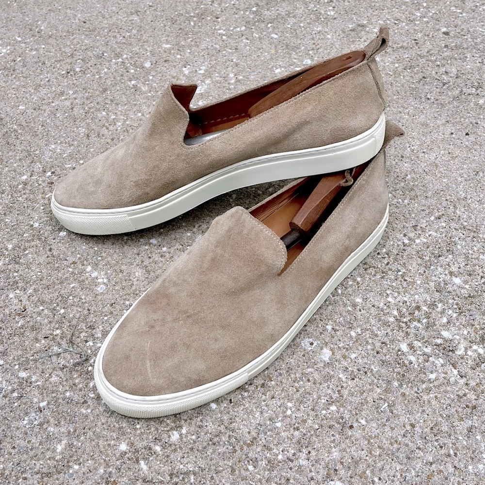 Sid Mashburn Tan Suede Slip On Loafers Size 12
